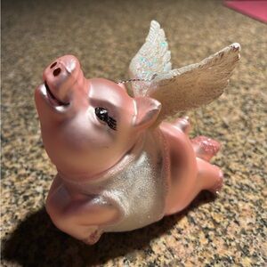 Pink Flying Pig Figurine